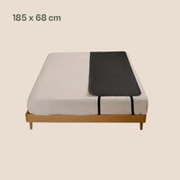 Earthle aardingsslaapmat op de helft van een matras, 185 x 68 cm